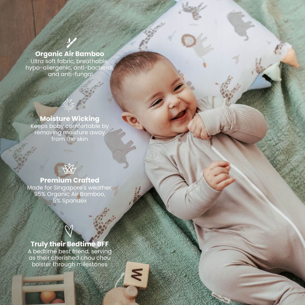 Elly Milley Size L Organic Air Bamboo Bedtime First Friend BFF Pillow