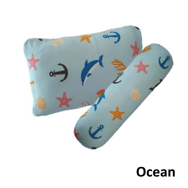 Tykes Markerting Deal 32 dreamBB Bamboo PillowBolster Pillow, Bebe Bamboo dreamBB Pillow + Bolster Pillow Size 1, a baby is sleeping with his teether lying on bebe bamboo pillow, bebe bamboo, Mummys Market, Mummys Market singapore, baby fair, baby fair 2022